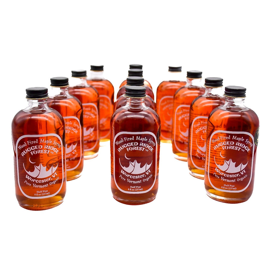 Wood-Fired Maple Syrup Case of Half Pints (12/case)  FREE SHIPPING!