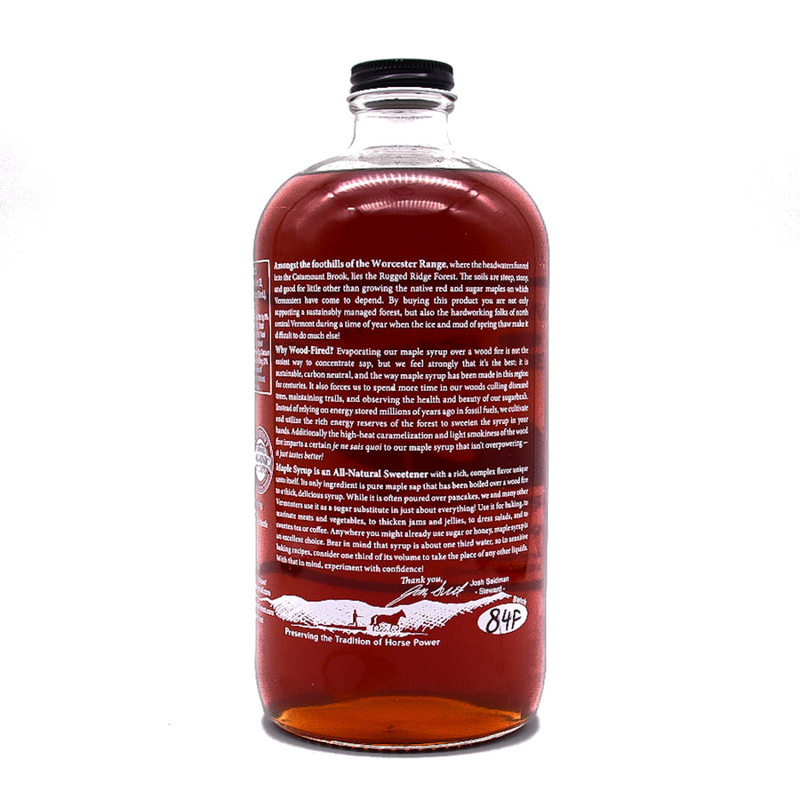 Quart of Maple Syrup - Wood-Fired and Organic
